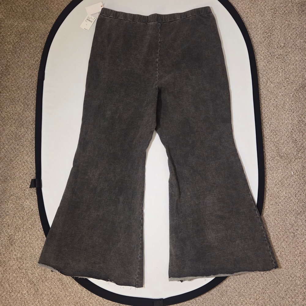 Good American Jeanius Pull-On Flare Pants Black Stretchy Plus‎ Size 4XL GS0524B - Picture 11 of 11